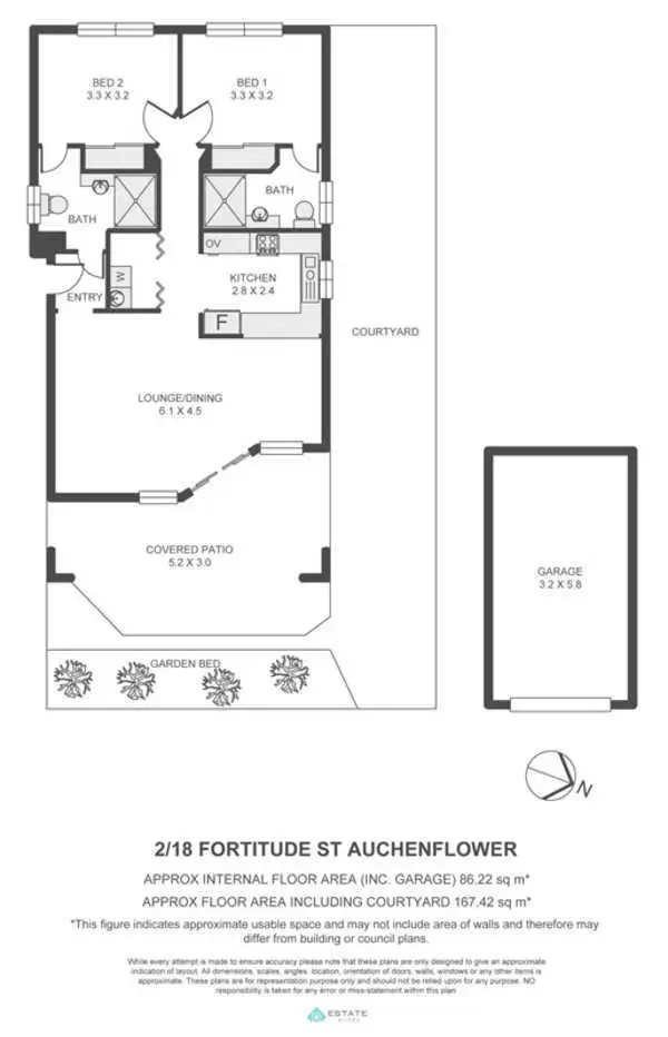 Floorplan of Homely unit listing, 2/18 Fortitude Street, Auchenflower QLD 4066
