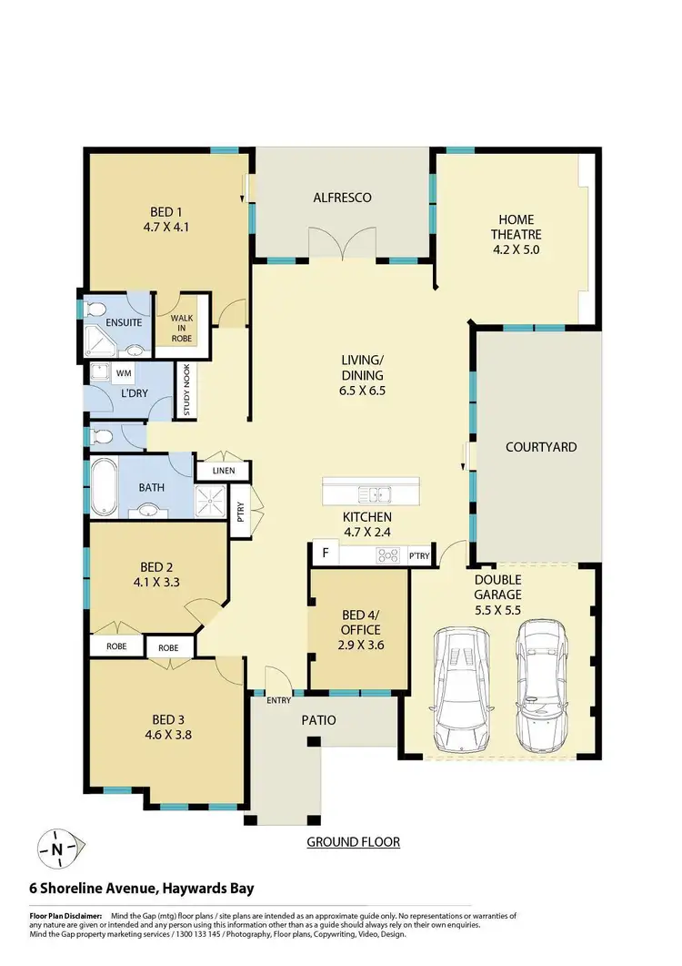Floorplan of Homely house listing, 6 Shoreline Avenue, Haywards Bay NSW 2530