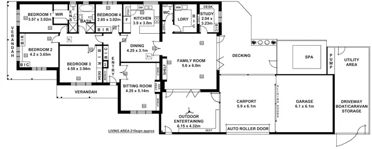 Floorplan of Homely house listing, 65 Ninth Avenue, Joslin SA 5070