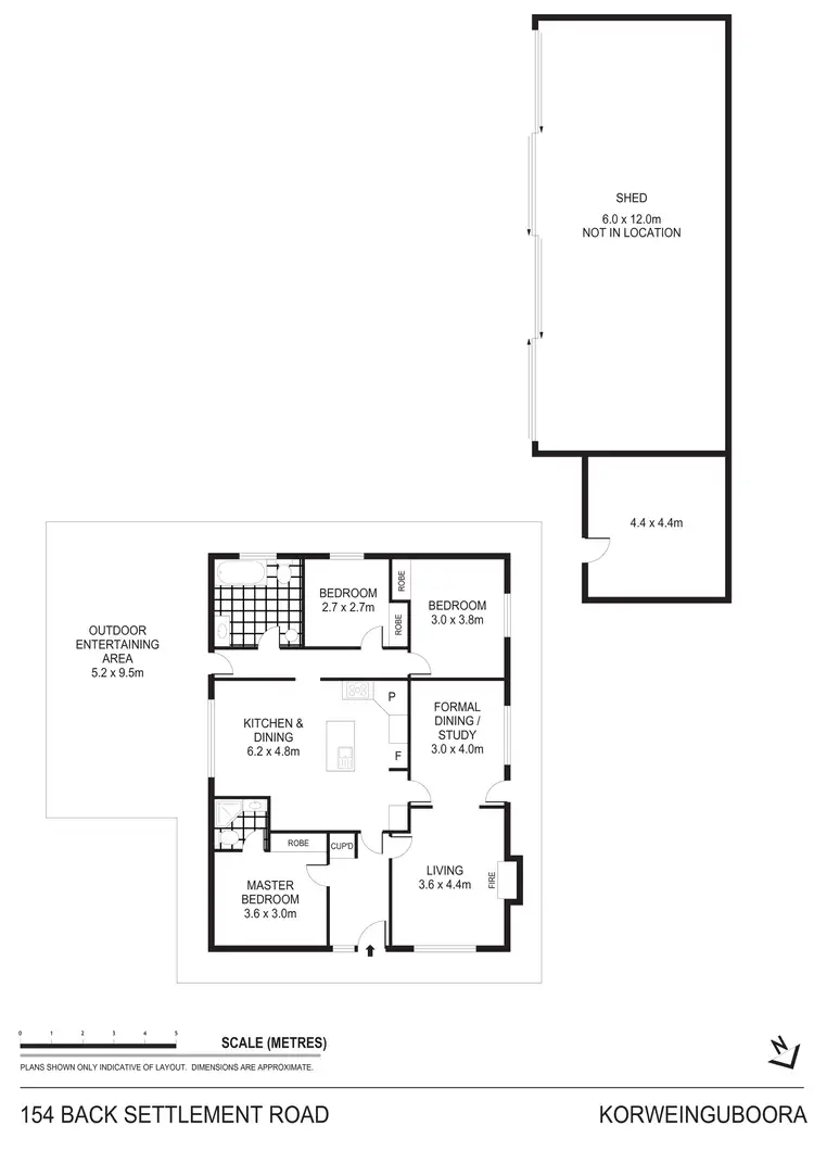 Floorplan of Homely rural property listing, 154 Backsettlement Road, Korweinguboora VIC 3461