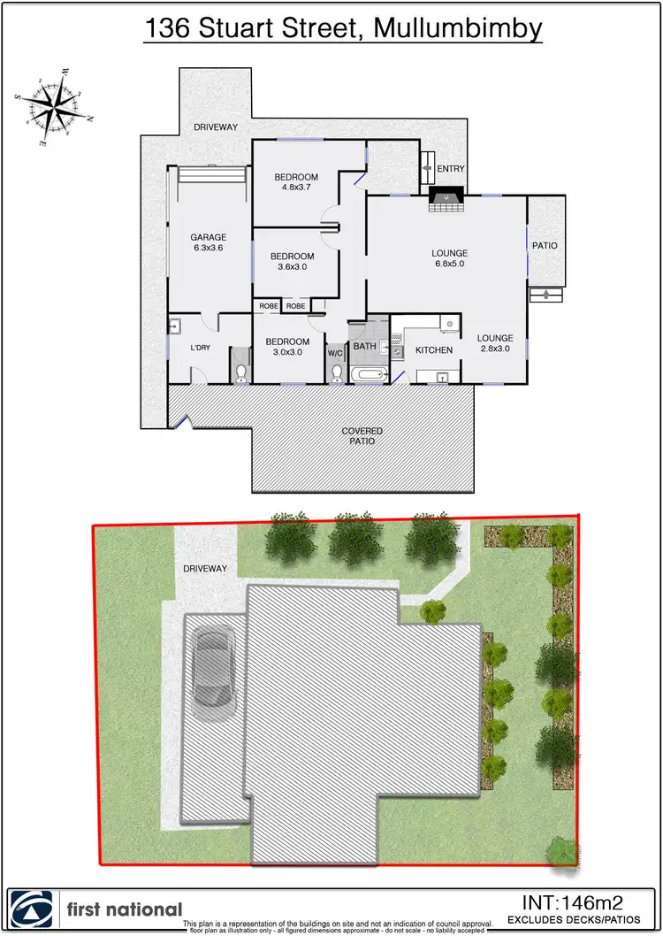 Floorplan of Homely house listing, 136 Stuart Street, Mullumbimby NSW 2482