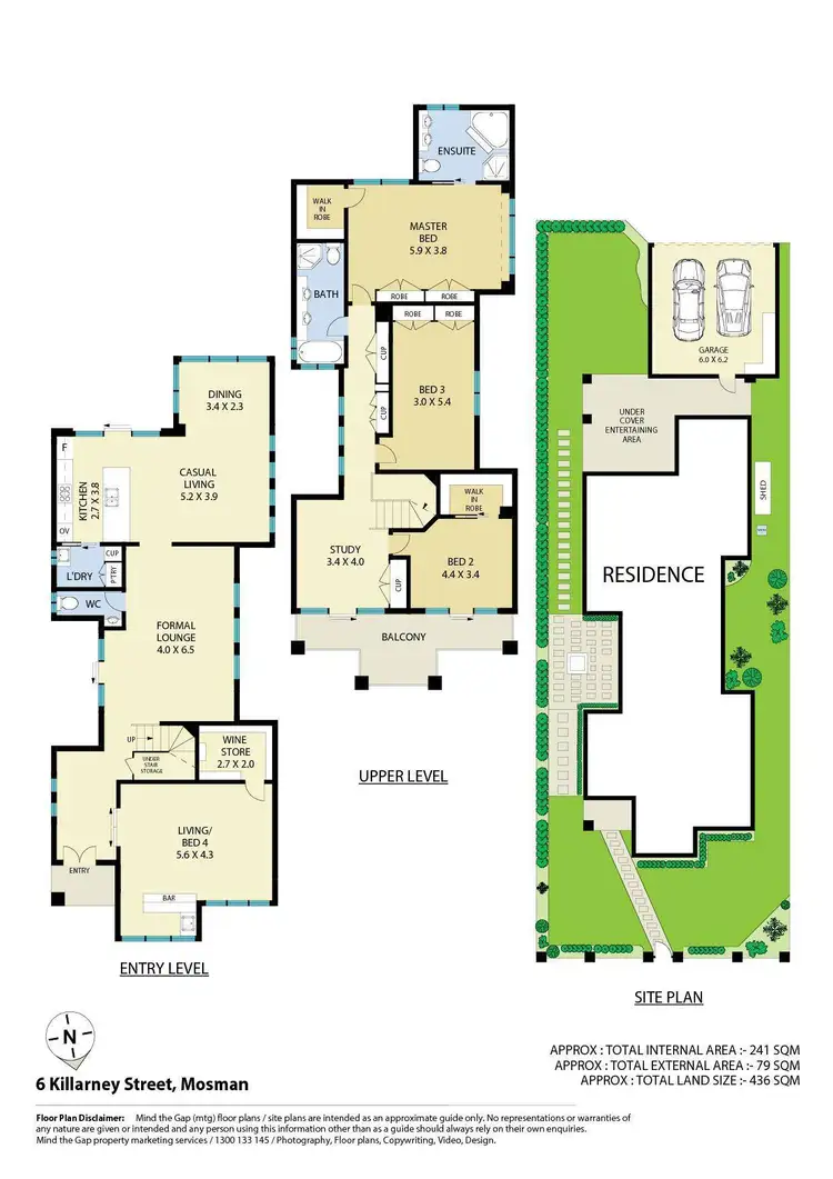 Floorplan of Homely house listing, 6 Killarney Street, Mosman NSW 2088