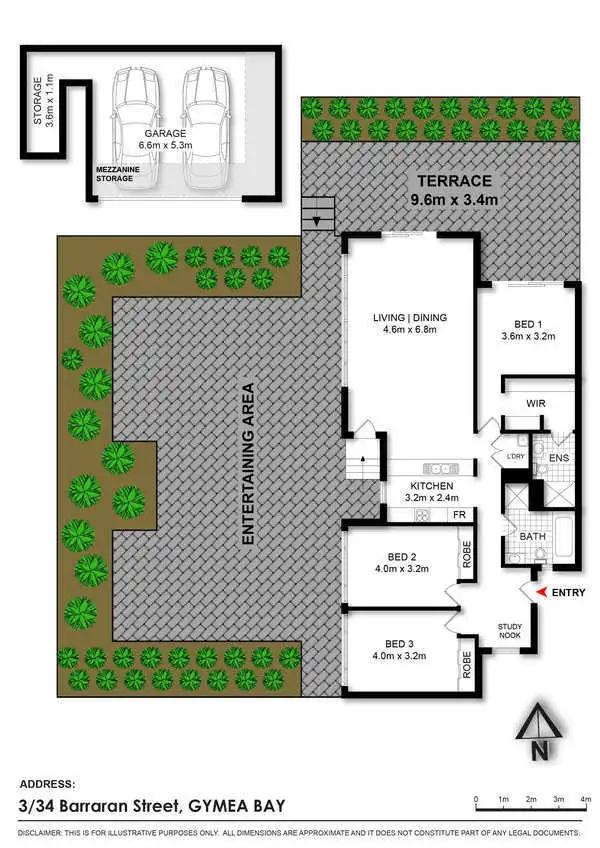 Floorplan of Homely villa listing, 3/34-36 Barraran Street, Gymea Bay NSW 2227