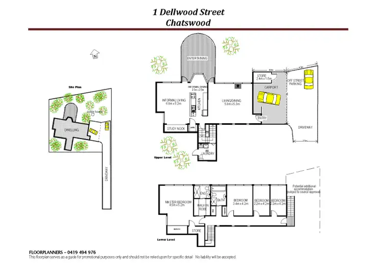 Floorplan of Homely house listing, 1 Dellwood Street, Chatswood NSW 2067