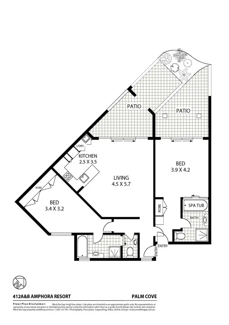 Floorplan of Homely apartment listing, 412/49-63 Williams Esplanade, Palm Cove QLD 4879
