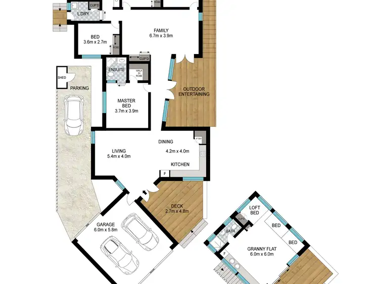 Floorplan of Homely house listing, 742 Casuarina Way, Casuarina NSW 2487