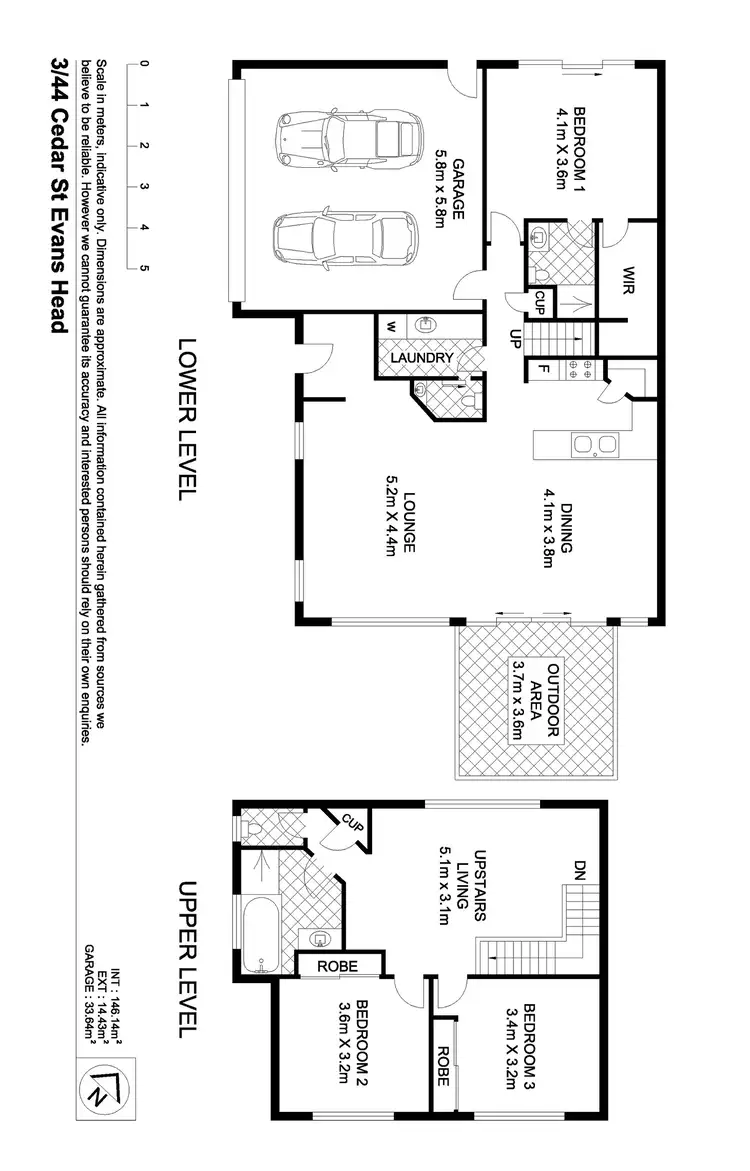 Floorplan of Homely townhouse listing, 3/44 Cedar Street, Evans Head NSW 2473