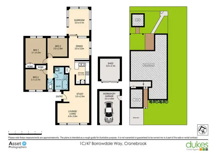 Floorplan of Homely townhouse listing, 1C/47 Borrowdale Way, Cranebrook NSW 2749