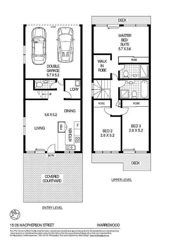 Floorplan of Homely townhouse listing, 15/28 MacPherson Street, Warriewood NSW 2102