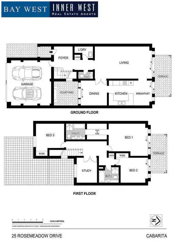 Floorplan of Homely townhouse listing, 25 Rosemeadow Drive, Cabarita NSW 2137