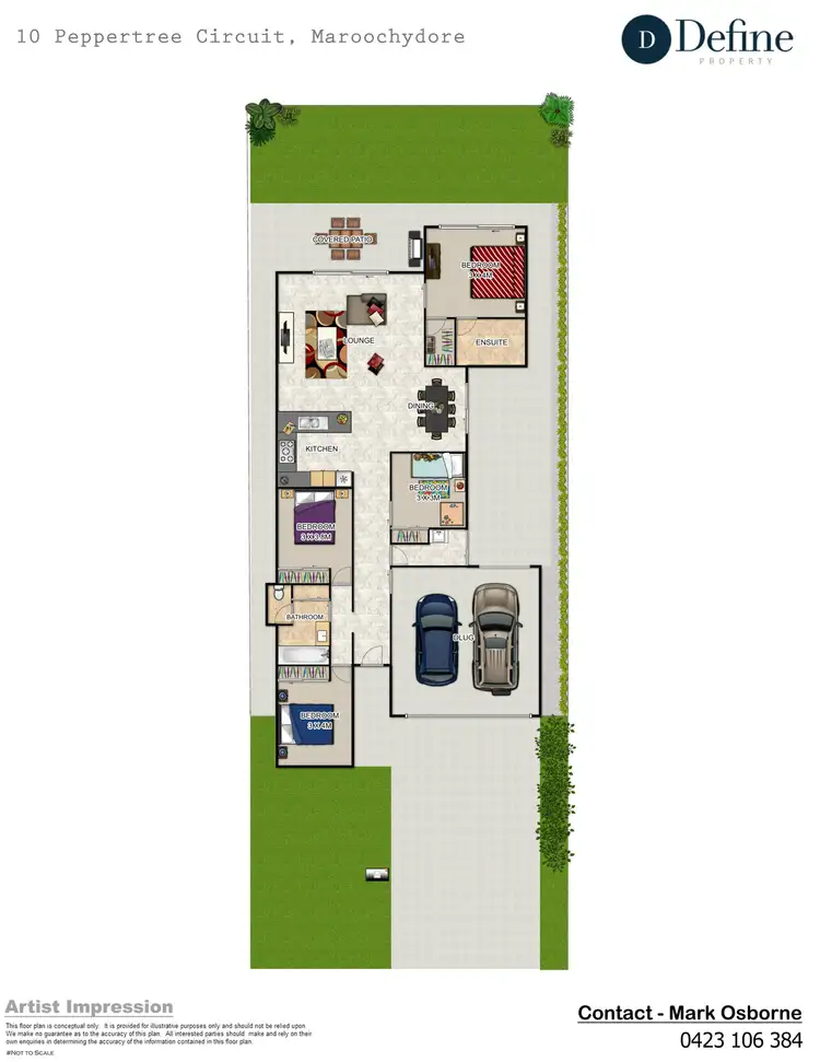 Floorplan of Homely house listing, 10 Pepper Tree Circuit, Maroochydore QLD 4558