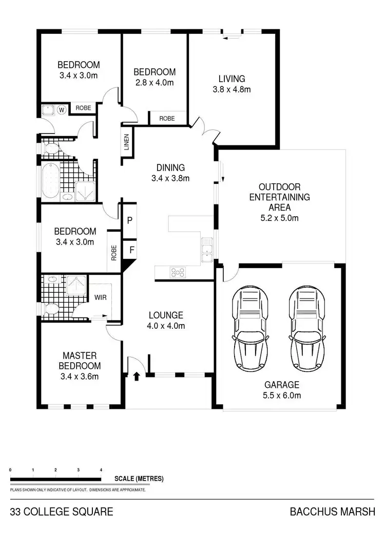 Floorplan of Homely house listing, 33 College Square, Bacchus Marsh VIC 3340