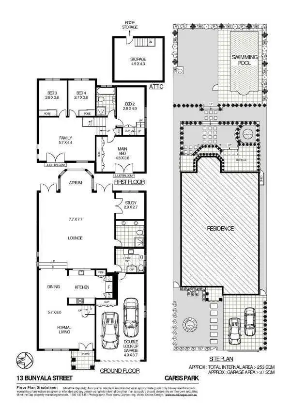 Floorplan of Homely house listing, 13 Bunyala Street, Carss Park NSW 2221
