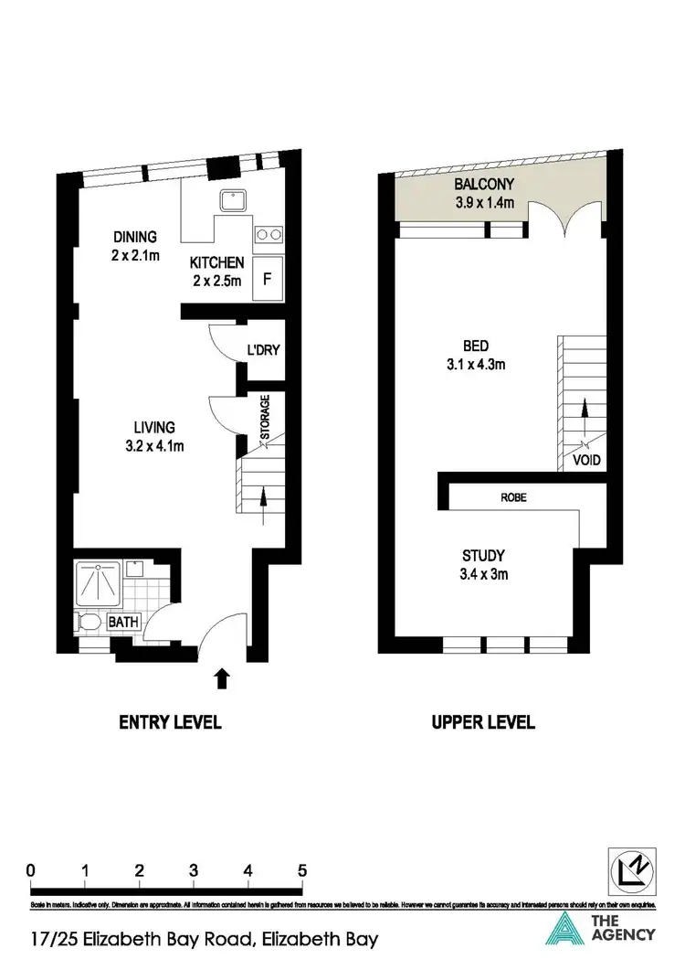 Floorplan of Homely apartment listing, 17/25 Elizabeth Bay Road, Elizabeth Bay NSW 2011