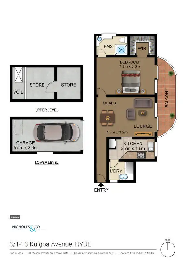 Floorplan of Homely apartment listing, 3/1-3 Kulgoa Avenue, Ryde NSW 2112