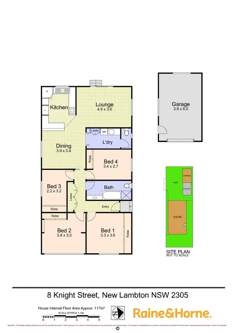 Floorplan of Homely house listing, 8 Knight Street, New Lambton NSW 2305