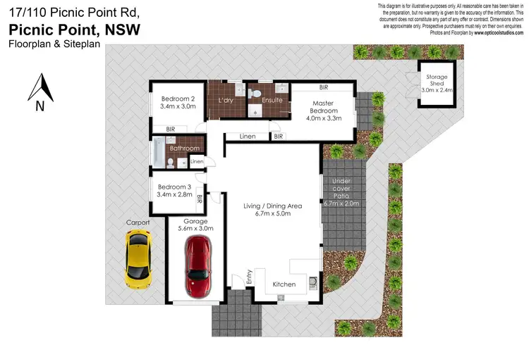 Floorplan of Homely villa listing, 17/110 Picnic Point Road, Picnic Point NSW 2213