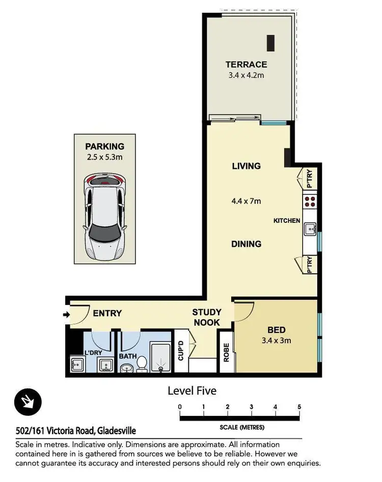 Floorplan of Homely apartment listing, 502/161 Victoria Road, Gladesville NSW 2111