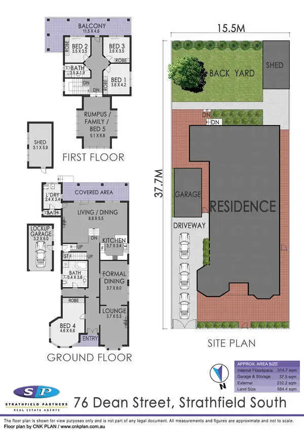 Floorplan of Homely house listing, 76 Dean Street, Strathfield South NSW 2136