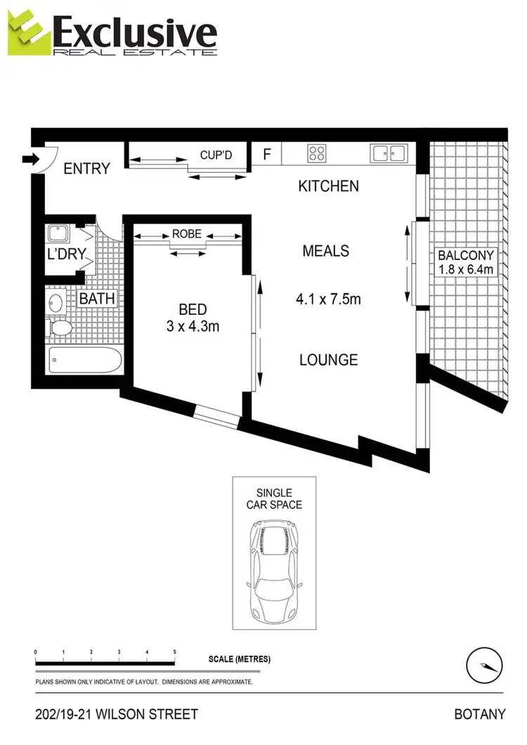 Floorplan of Homely apartment listing, 202/19-21 Wilson Street, Botany NSW 2019