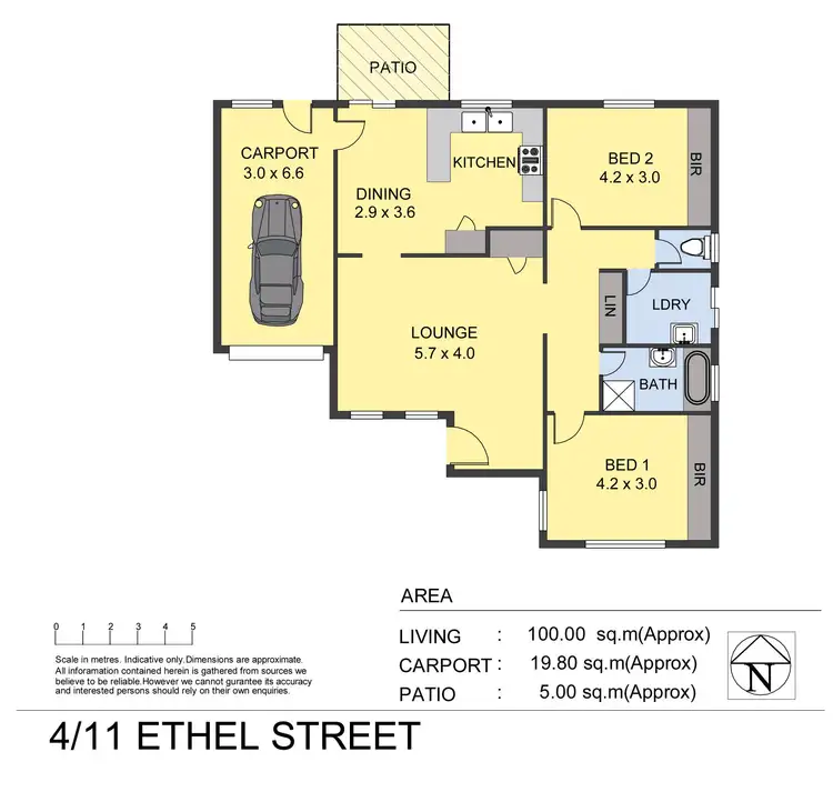 Floorplan of Homely townhouse listing, 4/9-11 Ethel Street, Wodonga VIC 3690