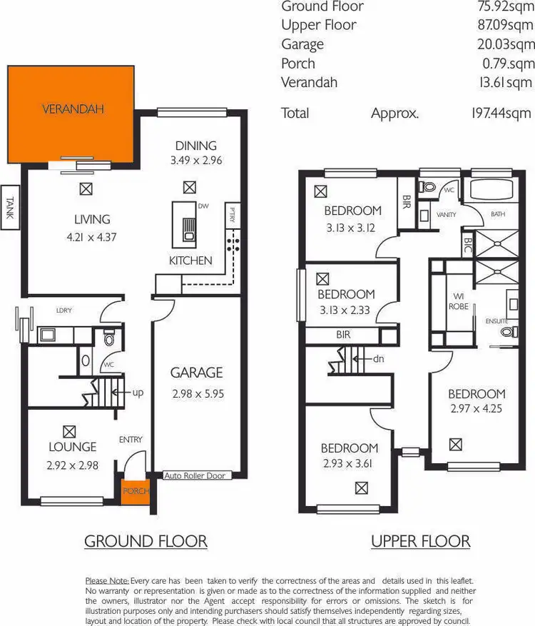 Floorplan of Homely townhouse listing, 4/9 Panalatinga Road, Reynella East SA 5161