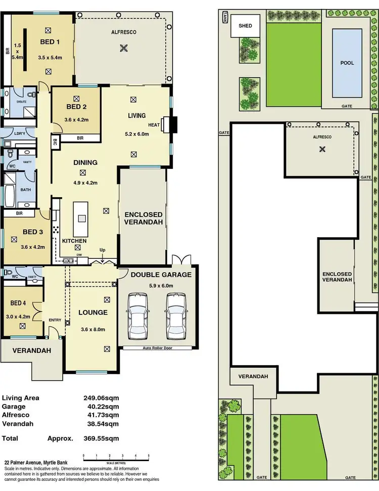 Floorplan of Homely house listing, 22 Palmer Avenue, Myrtle Bank SA 5064