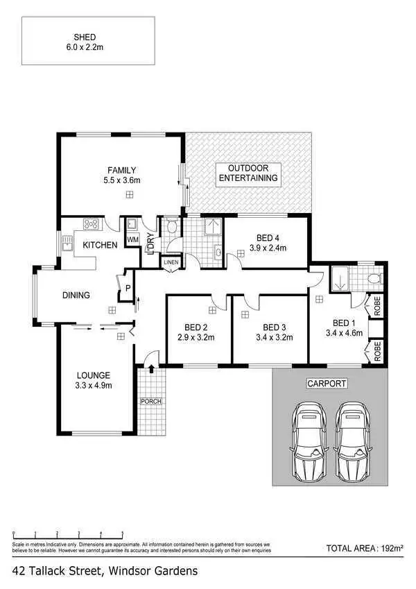Floorplan of Homely house listing, 42 Tallack Street, Windsor Gardens SA 5087