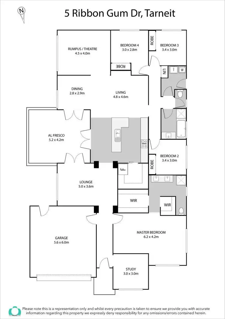 Floorplan of Homely house listing, 5 Ribbon Gum Drive, Tarneit VIC 3029