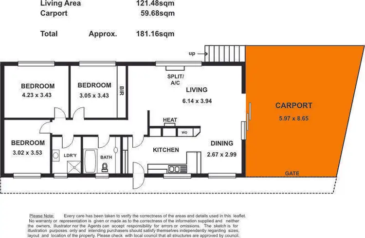 Floorplan of Homely house listing, 8 Ti-Tree Road, Stirling SA 5152