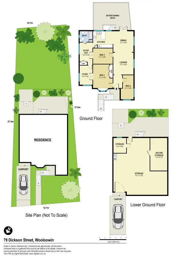 Floorplan of Homely house listing, 79 Dickson Street, Wooloowin QLD 4030