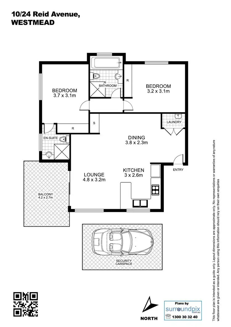Floorplan of Homely apartment listing, 10/24-28 Reid Avenue, Westmead NSW 2145