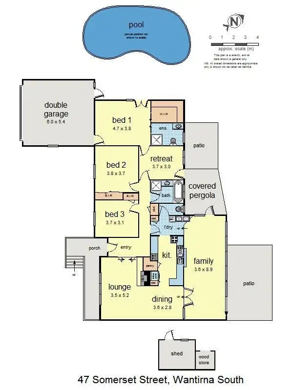Floorplan of Homely house listing, 47 Somerset Street, Wantirna South VIC 3152
