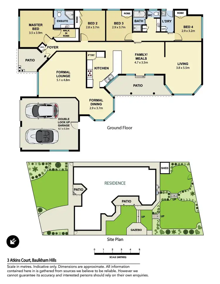 Floorplan of Homely house listing, 3 Atkins Court, Baulkham Hills NSW 2153
