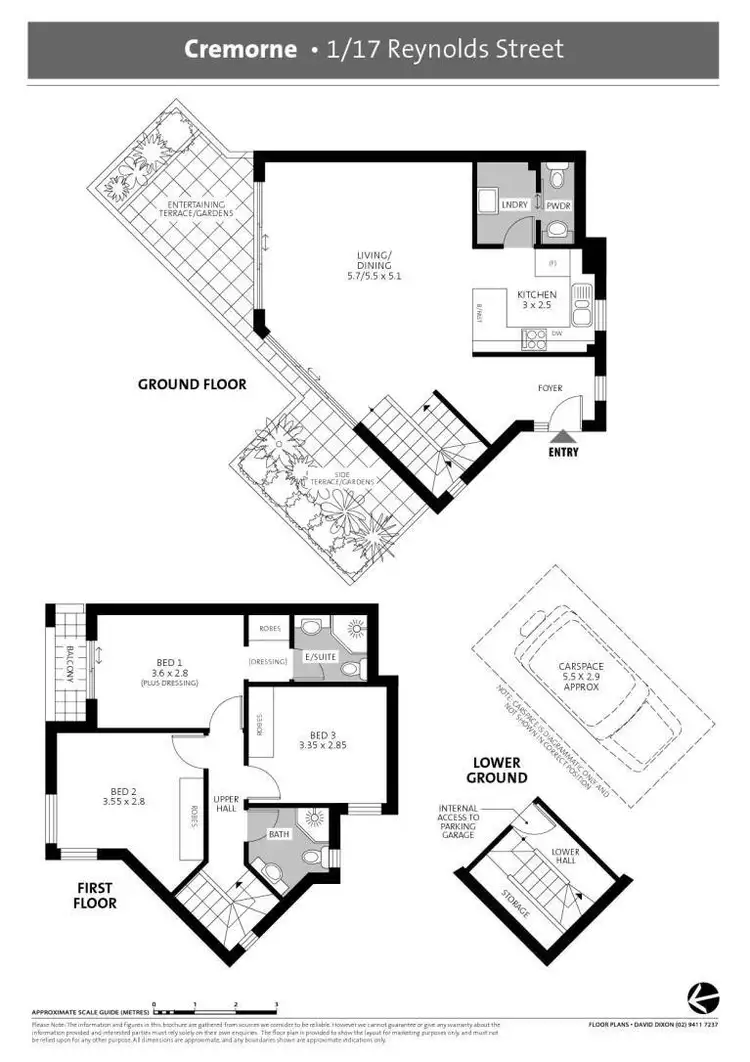 Floorplan of Homely apartment listing, 1/17 Reynolds Street, Cremorne NSW 2090