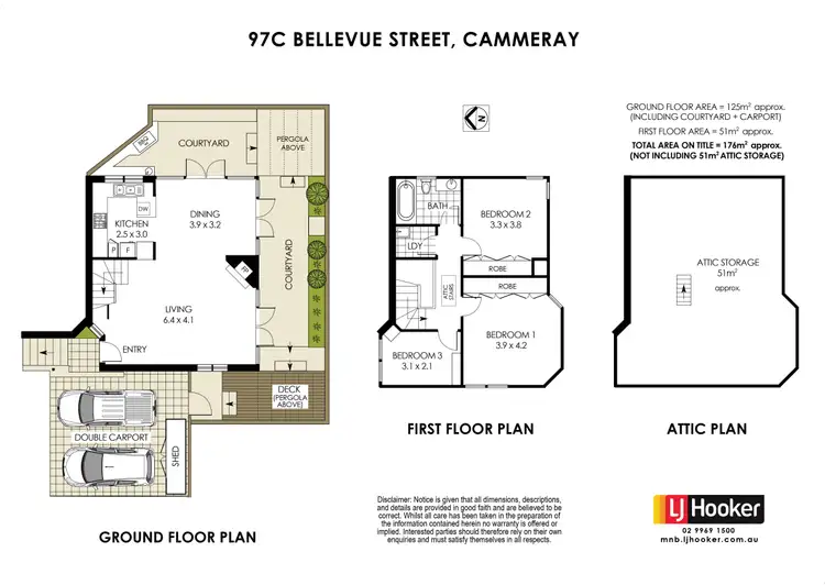 Floorplan of Homely townhouse listing, 97c Bellevue Street, Cammeray NSW 2062