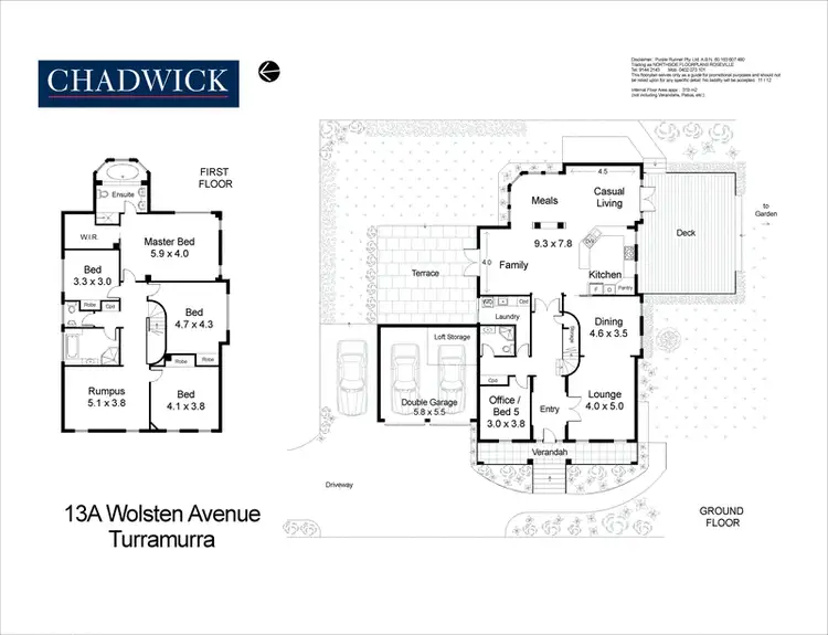 Floorplan of Homely house listing, 13A Wolsten Avenue, Turramurra NSW 2074