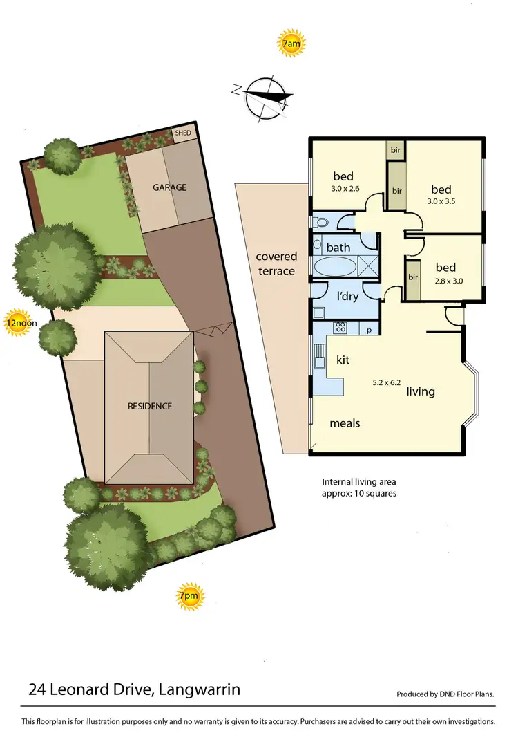 Floorplan of Homely house listing, 24 Leonard Drive, Langwarrin VIC 3910