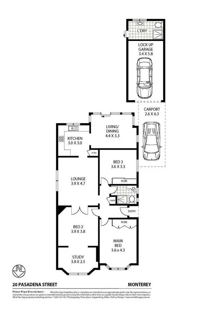 Floorplan of Homely house listing, 20 Pasadena Street, Monterey NSW 2217