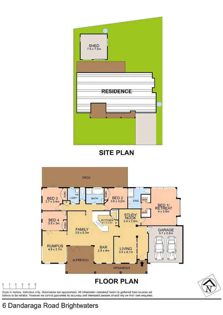Floorplan of Homely house listing, 6 Dandaraga Road, Brightwaters NSW 2264