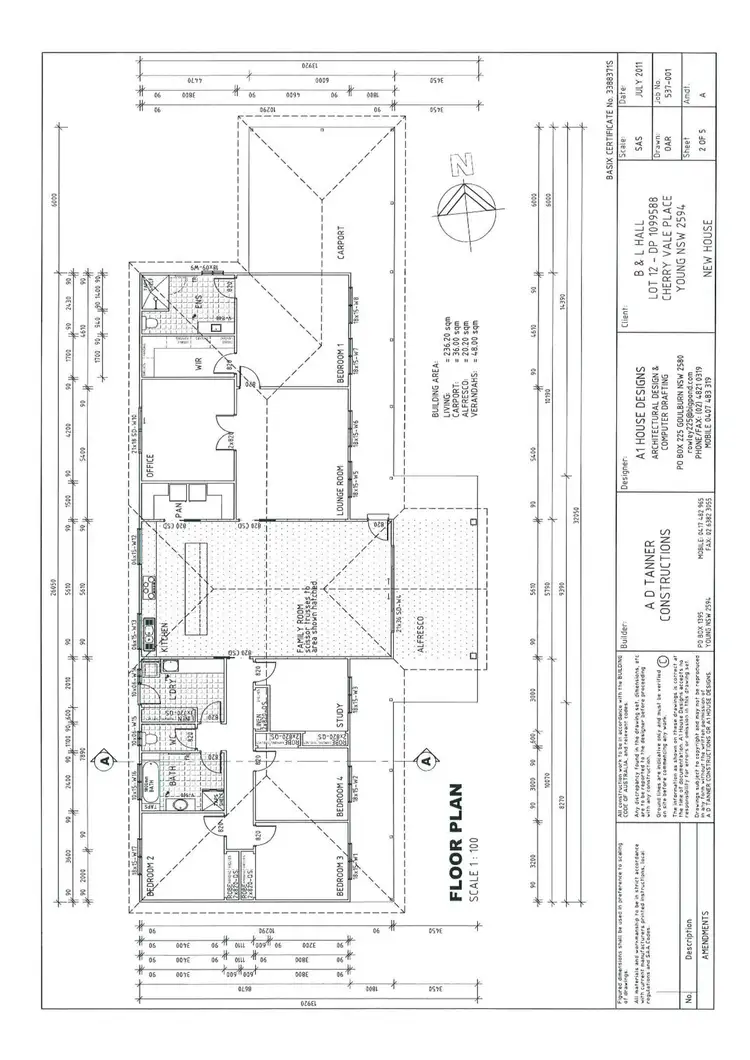 Floorplan of Homely rural property listing, 23 Cherry Vale Place, Young NSW 2594