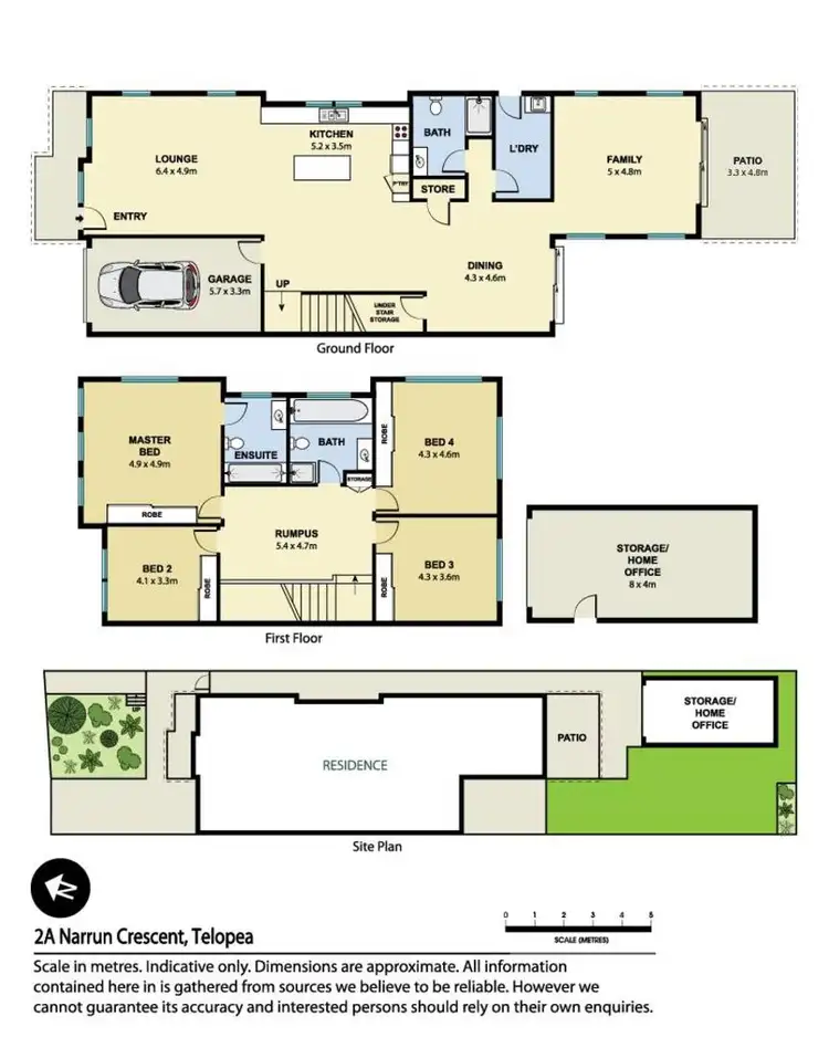 Floorplan of Homely semi-detached listing, 2A Narrun Crescent, Dundas NSW 2117