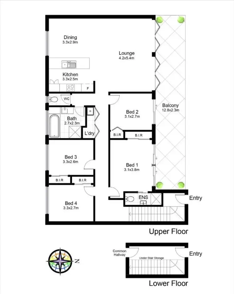Floorplan of Homely apartment listing, 4/292 Prince Charles Parade, Kurnell NSW 2231