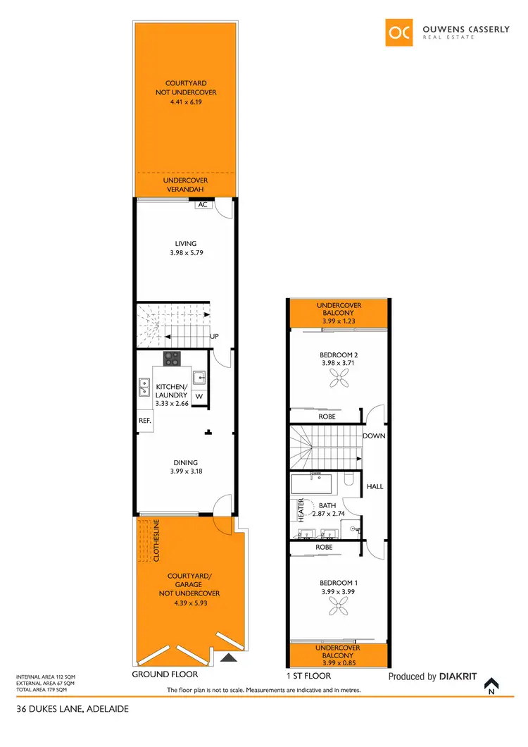 Floorplan of Homely townhouse listing, 36 Dukes Lane, Adelaide SA 5000