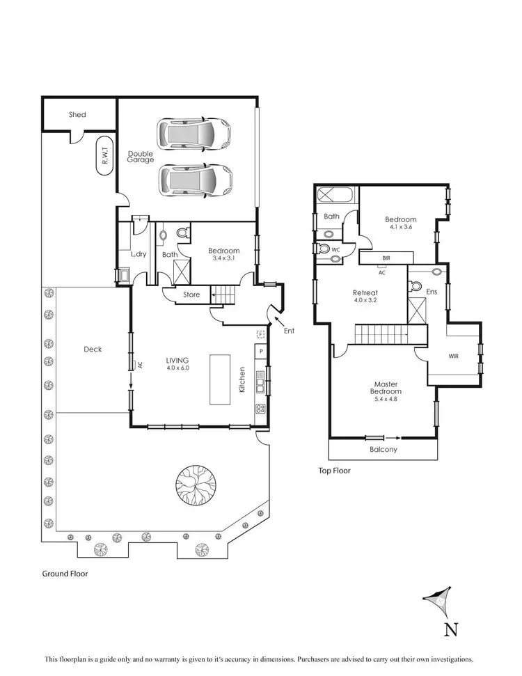 Floorplan of Homely townhouse listing, 1/131 Balcombe Road, Mentone VIC 3194