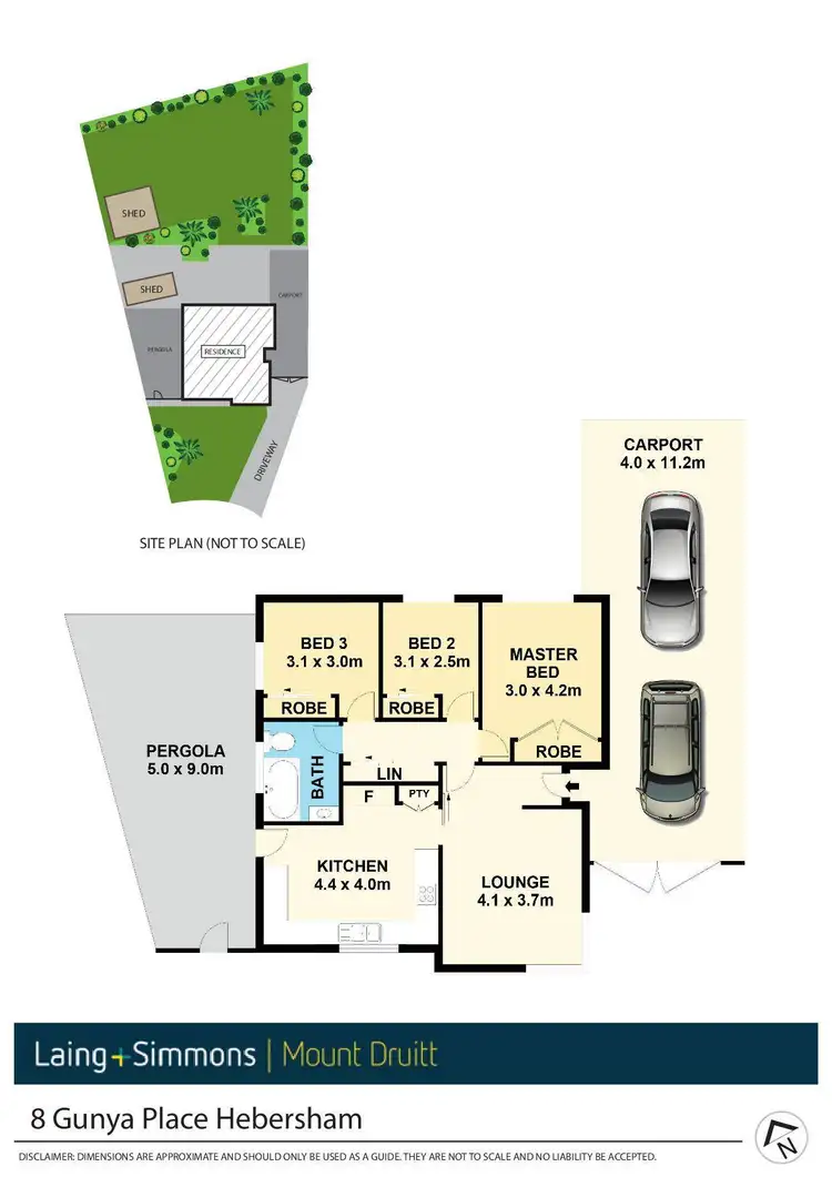 Floorplan of Homely house listing, 8 Gunya Place, Hebersham NSW 2770