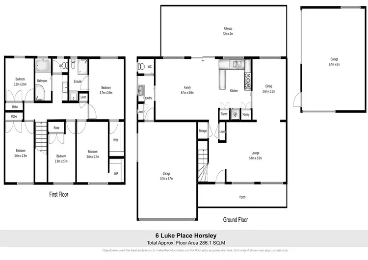 Floorplan of Homely house listing, 6 Luke Place, Horsley NSW 2530