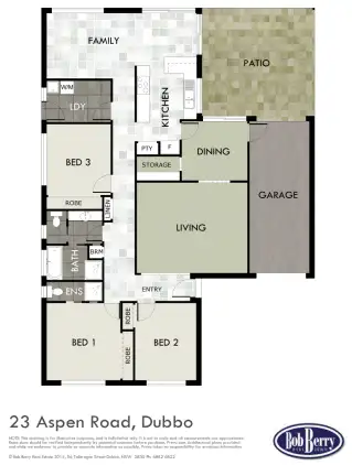 Floorplan of Homely house listing, 23 Aspen Road, Dubbo NSW 2830