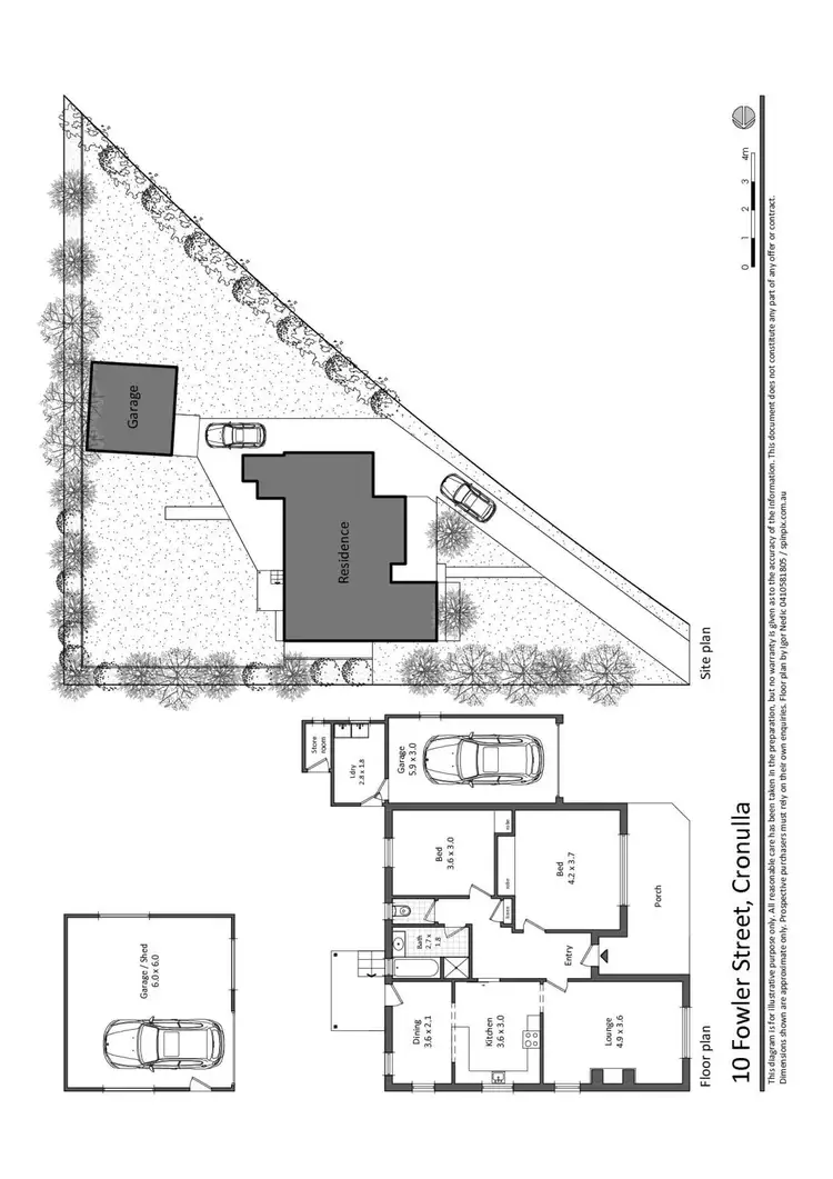 Floorplan of Homely house listing, 10 Fowler Street, Cronulla NSW 2230