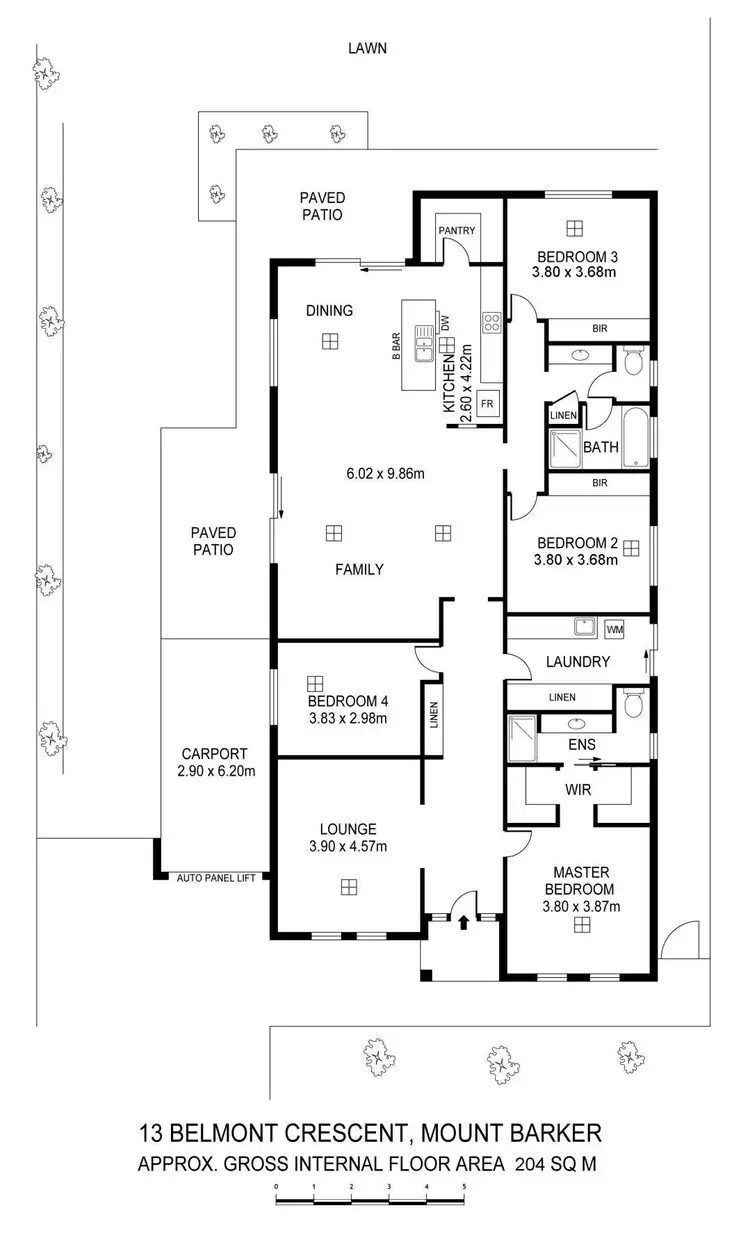 Floorplan of Homely house listing, 13 Belmont Crescent, Mount Barker SA 5251